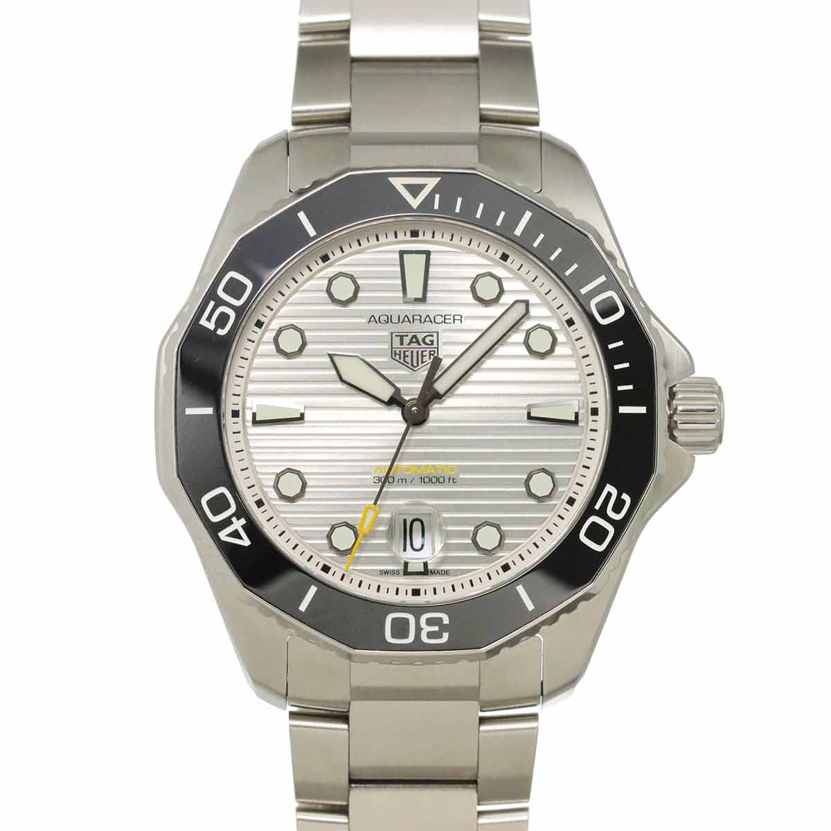 Aquaracer WBP201C Automatic Date Silver Dial Mens Watch