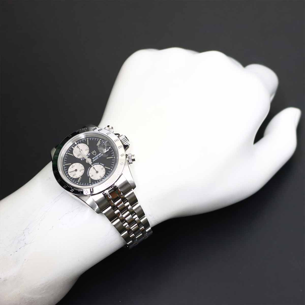 Chrono Time Prince Date 79280 Date Automatic Black Dial Mens