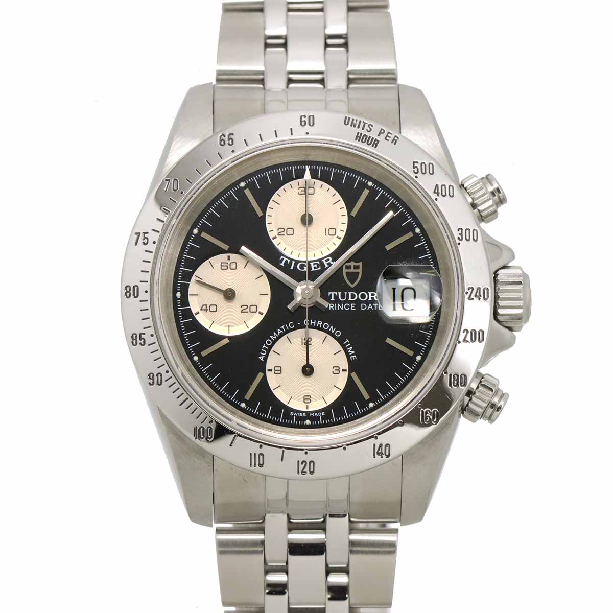 Chrono Time Prince Date 79280 Date Automatic Black Dial Mens