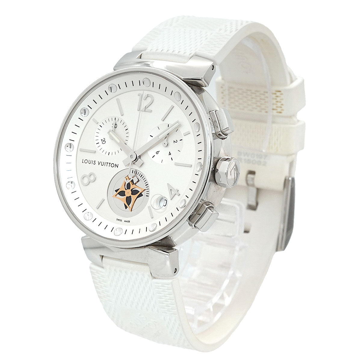 Tambour Moon Star Q8D10 Chronograph Date Silver Dial