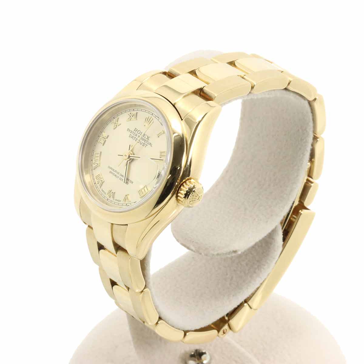 Datejust 179168 Serial K 750 YG Gold Dial Ladies Watch