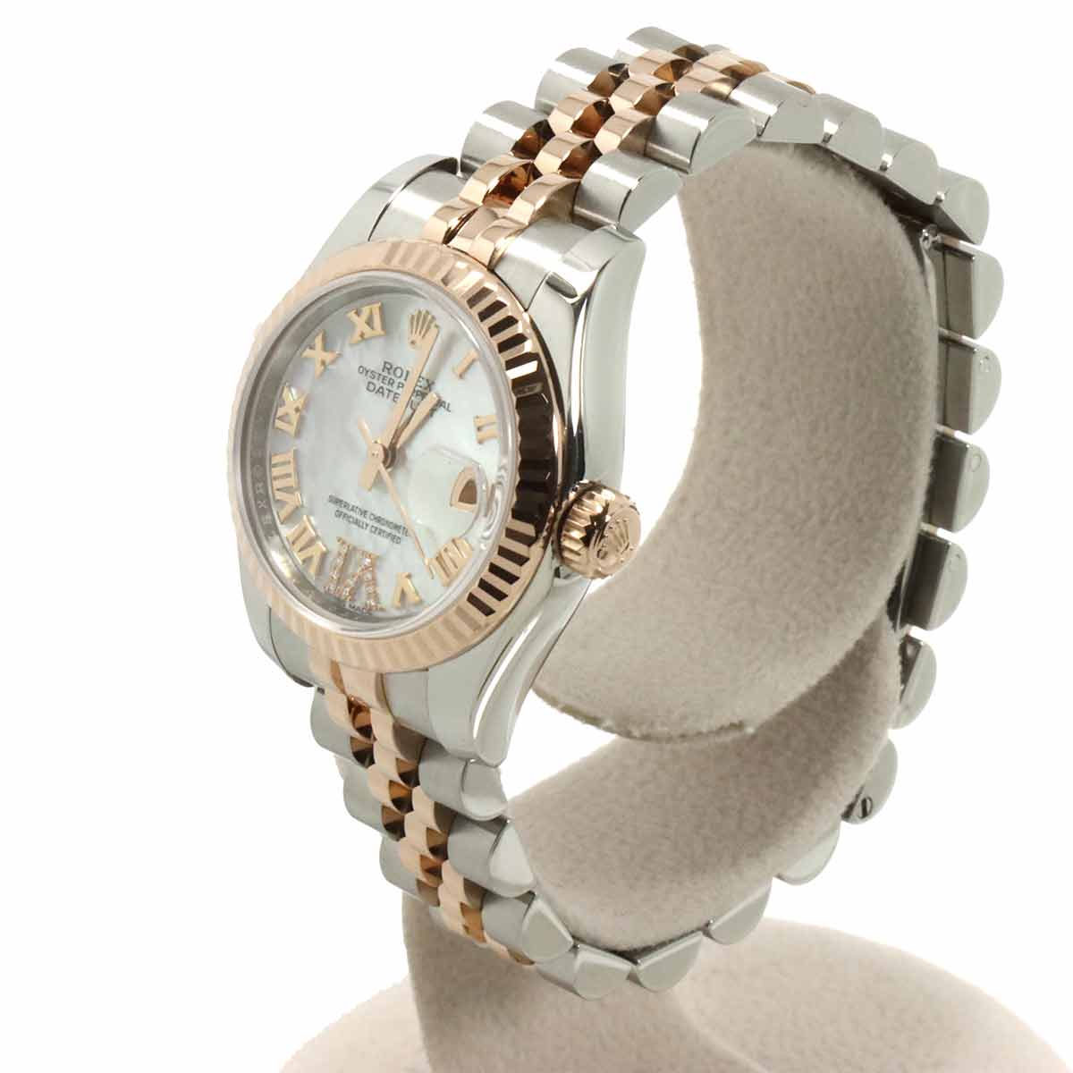 Datejust 179171NR Two Tones 750 PG Automatic White Shell