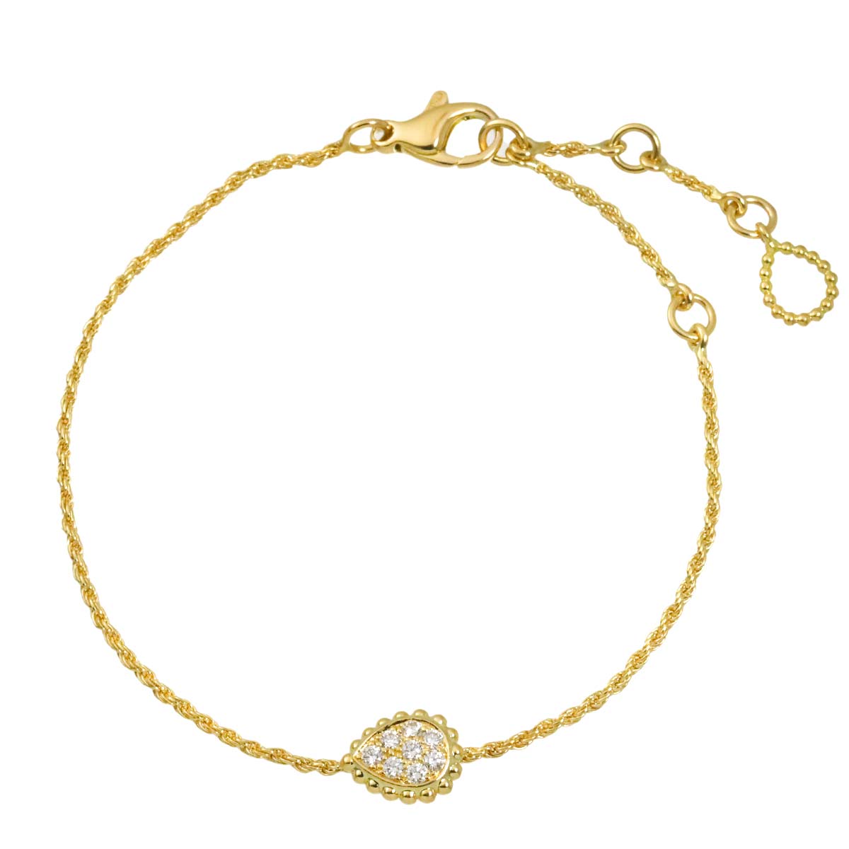 Serpent Boheme Diamond Bracelet XS 18K YG 750 Size17.5
