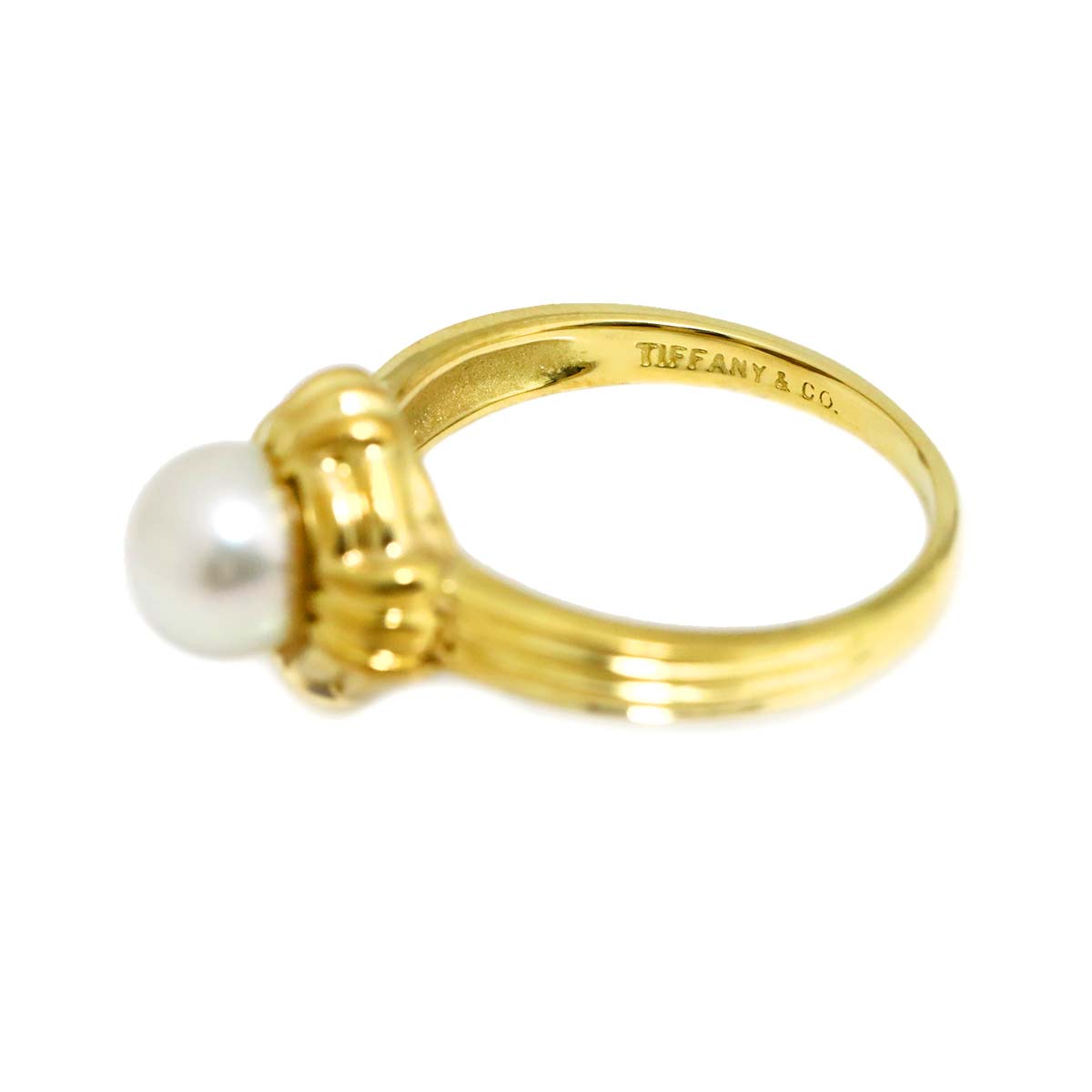 Akoya Pearl Ring 18K YG 750 Size5-5.25(US)