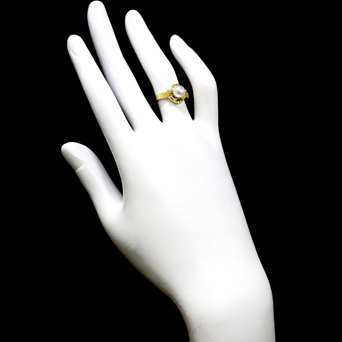 Akoya Pearl Ring 18K YG 750 Size5-5.25(US)