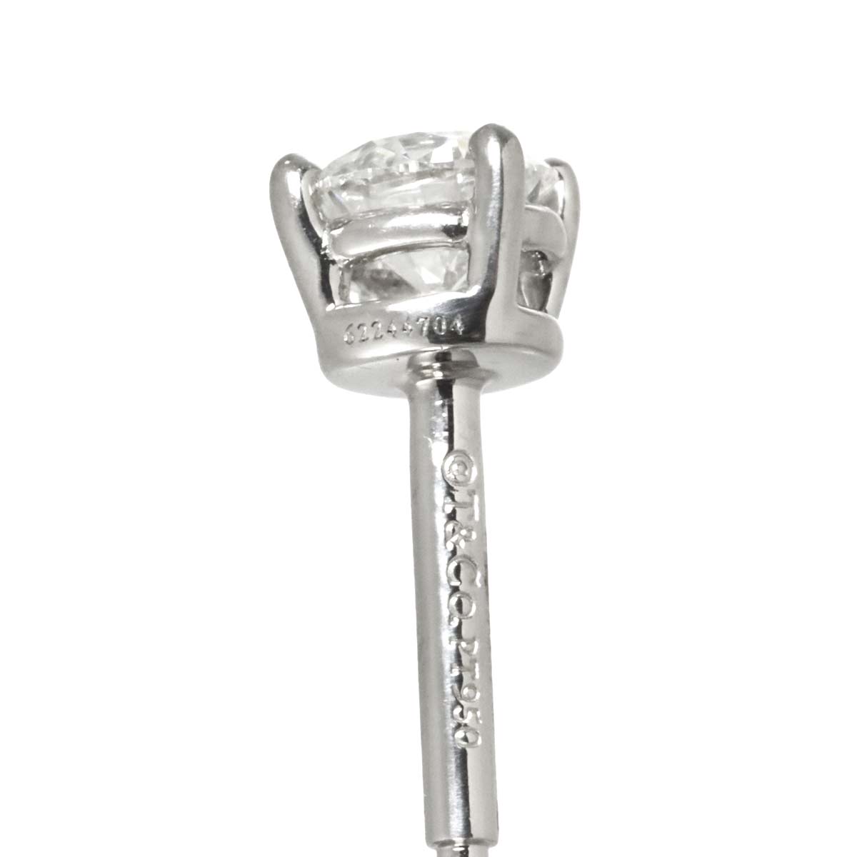 Diamond 0.18ctx2 G/VVS1/3EX Earrings Pierced Pt