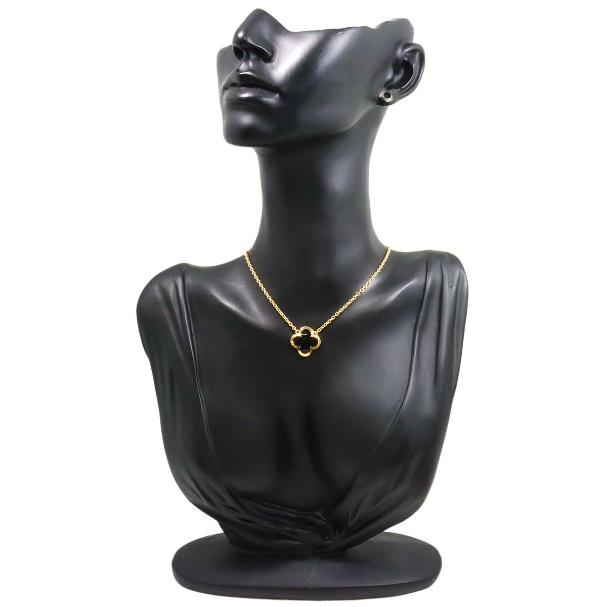 Pure Alhambra Onyx Necklace 18K YG 750