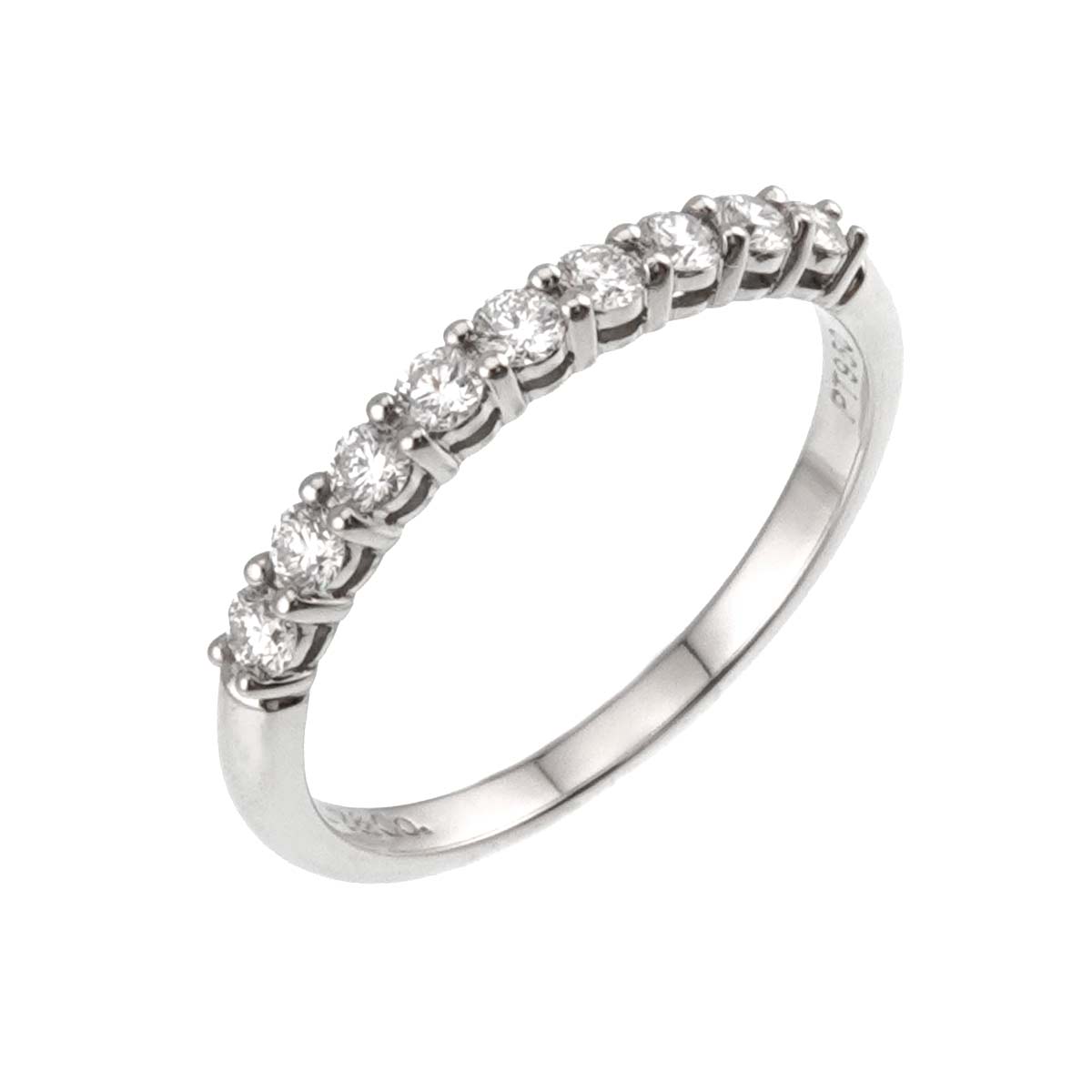 Forever Half Diamond Ring Platinum size6.25-6.5(US)