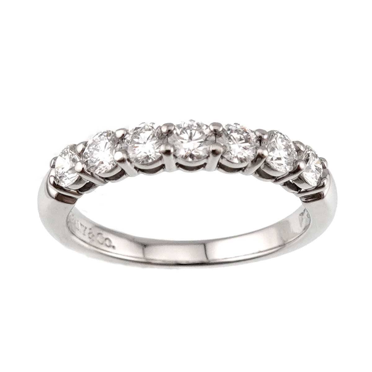Half Diamond Ring Platinum size5.5-5.75(US)