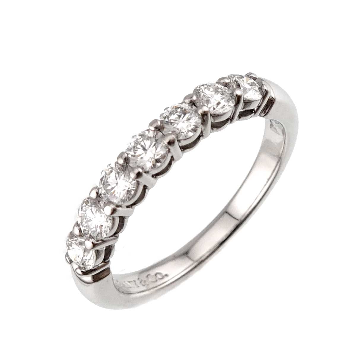 Half Diamond Ring Platinum size5.5-5.75(US)