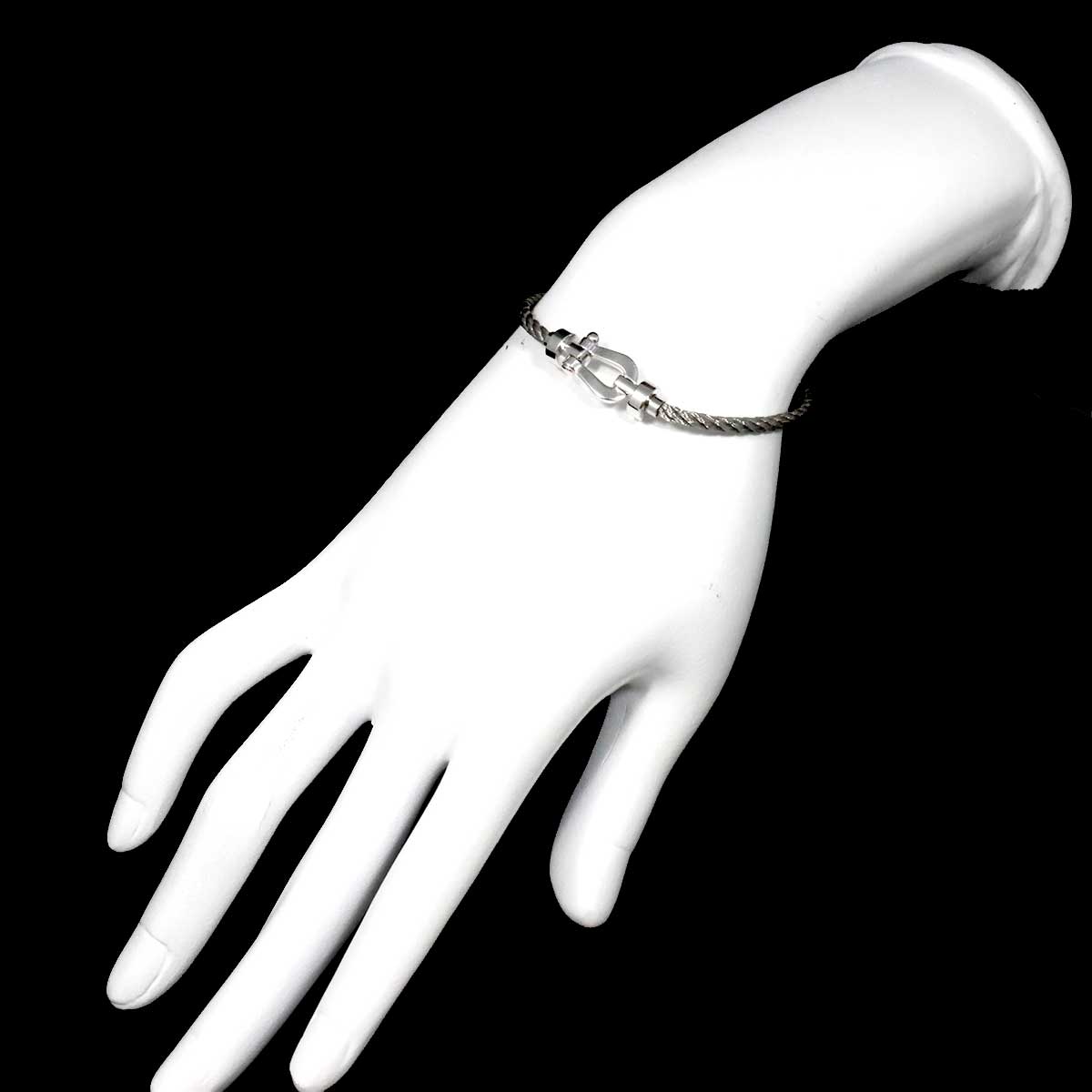 Force 10 MM Bracelet 18K WG 750 Steel size15
