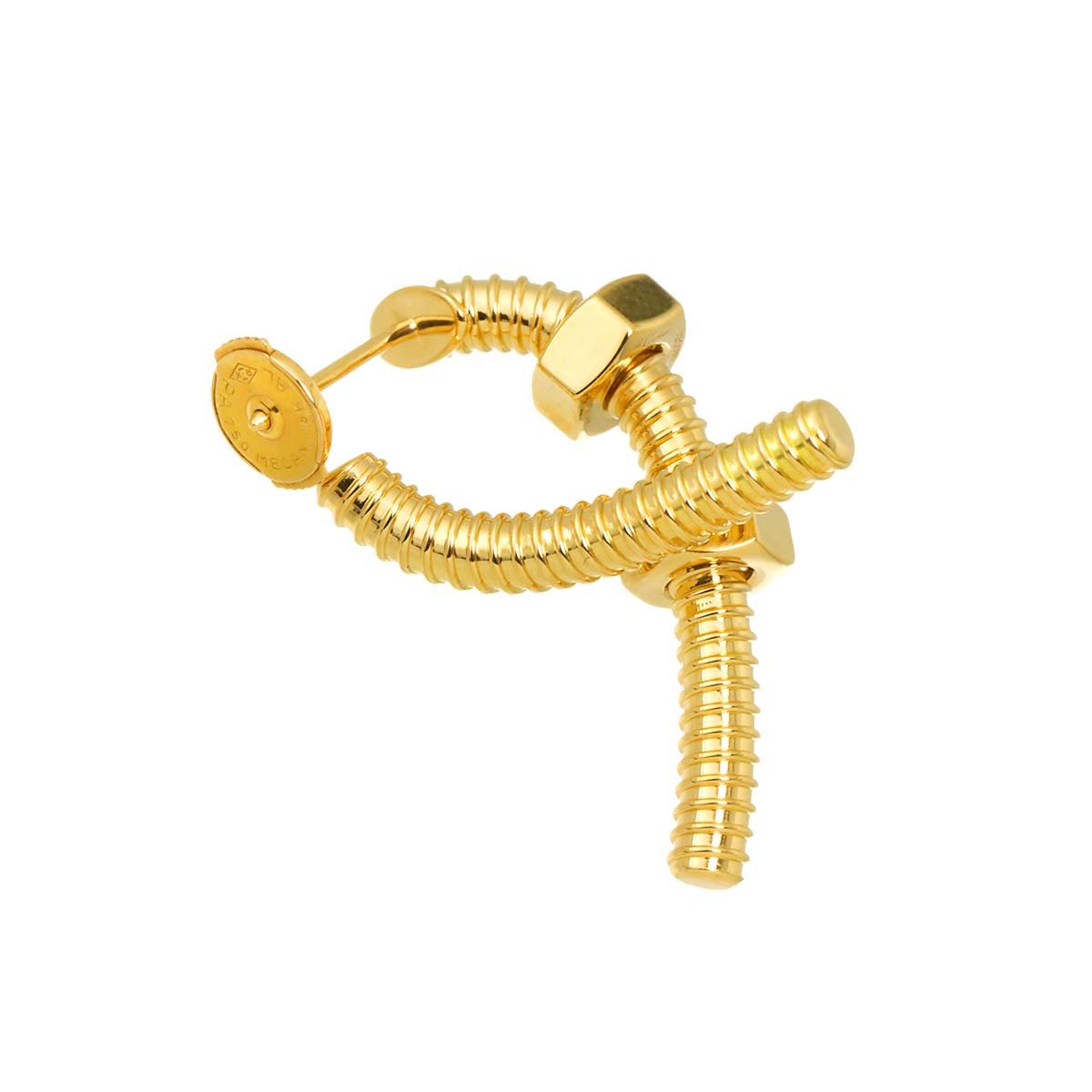 Ecrou de Single Earring Pierced 18K YG 750 Left ear