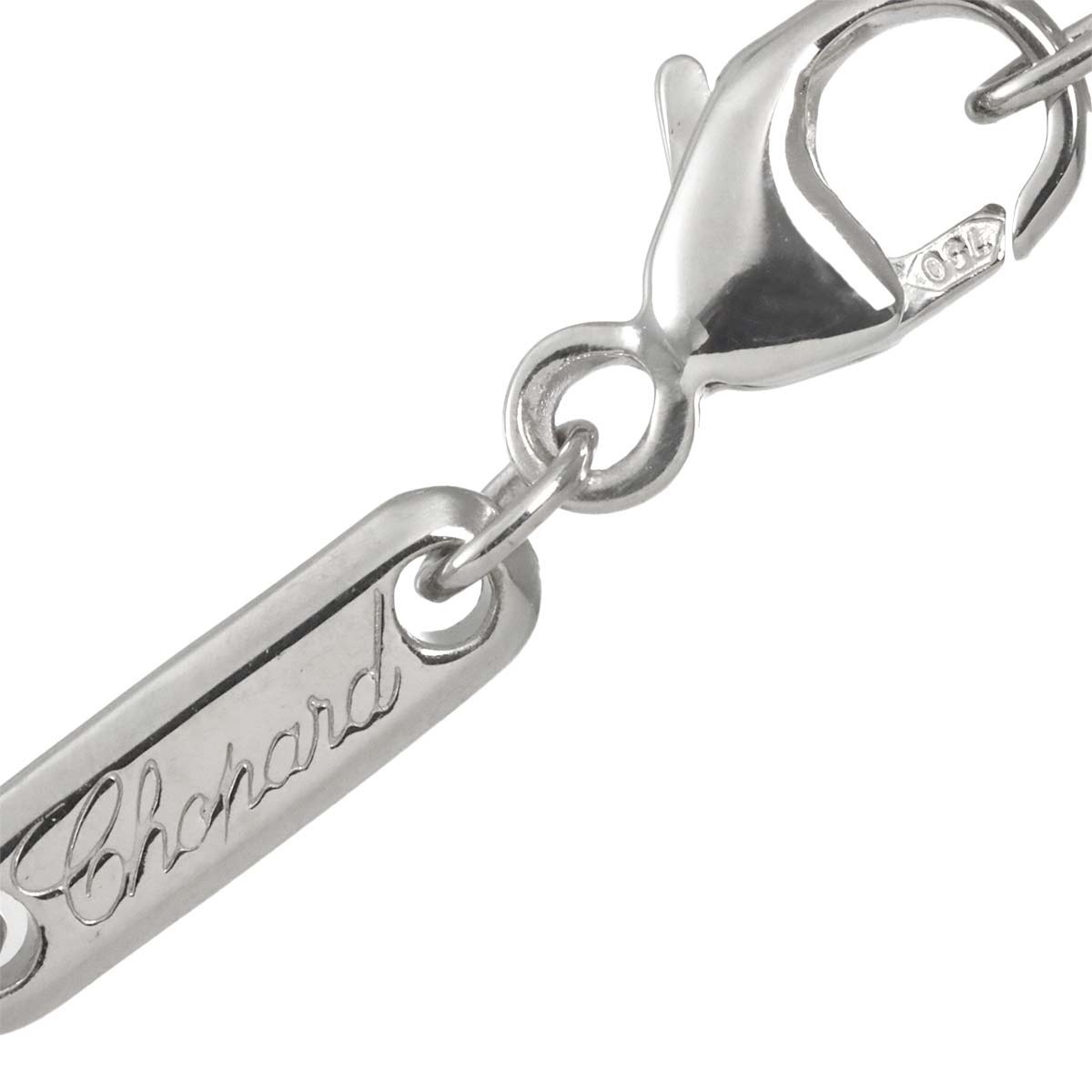 Happy Spirit Heart Diamond Necklace 18K White Gold 750