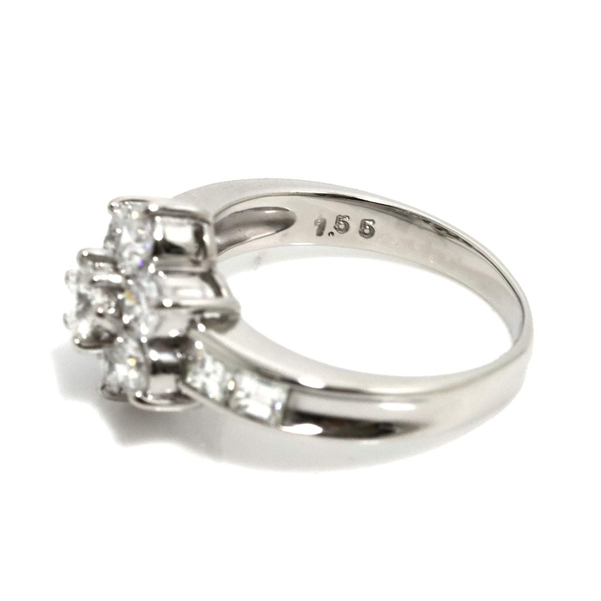 Diamond 1.55ct Ring Pt Platinum size5.25(US)