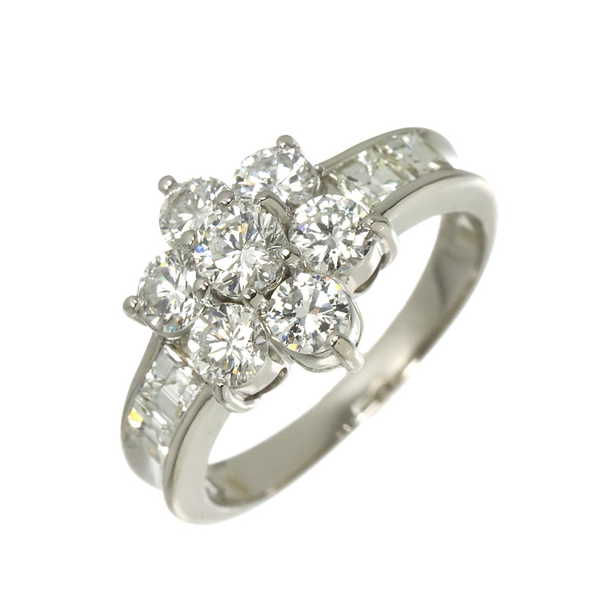 Diamond 1.55ct Ring Pt Platinum size5.25(US)