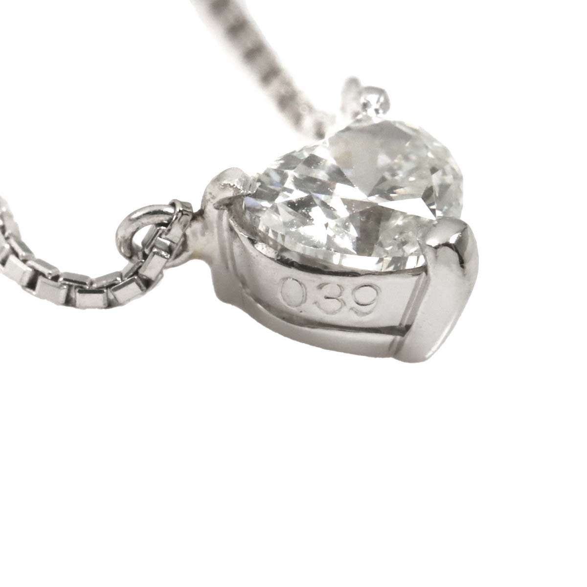 Diamond 0.39ct Necklace Pt Platinum