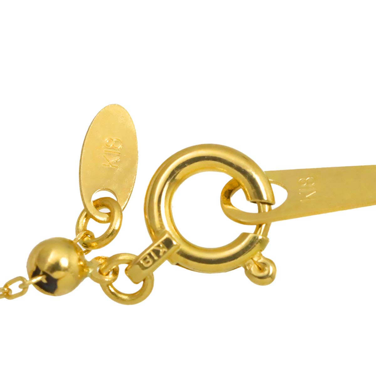Diamond 0.15ct Necklace 18K YG Yellow Gold 750