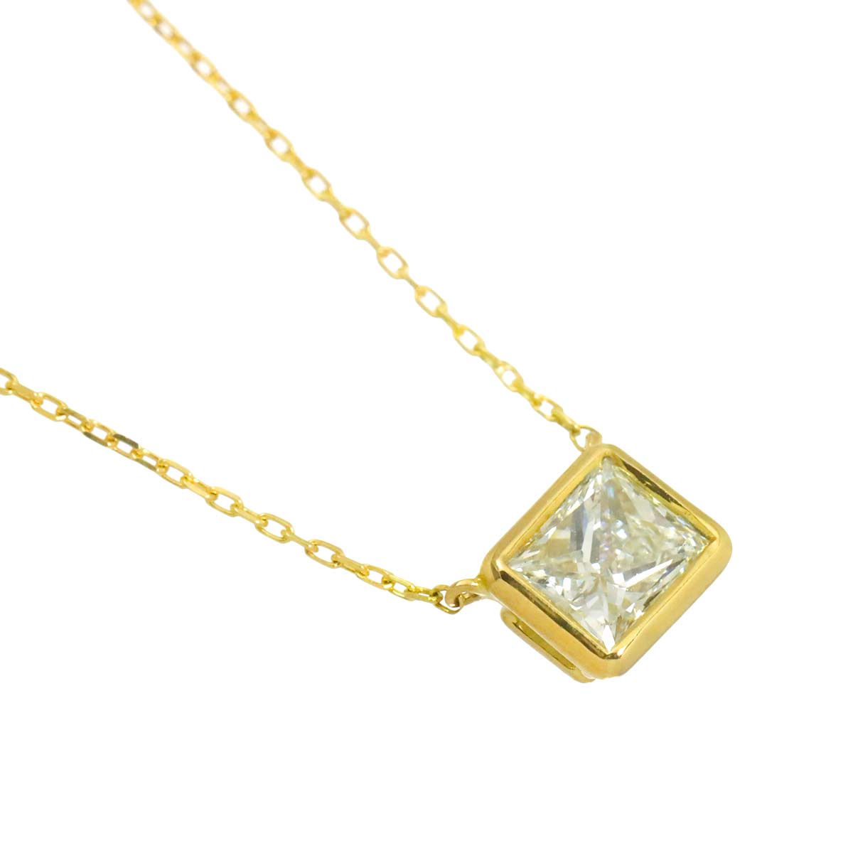 Diamond 0.375ct Necklace 18K YG Yellow Gold 750