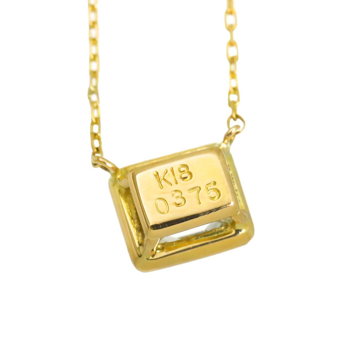 Diamond 0.375ct Necklace 18K YG Yellow Gold 750