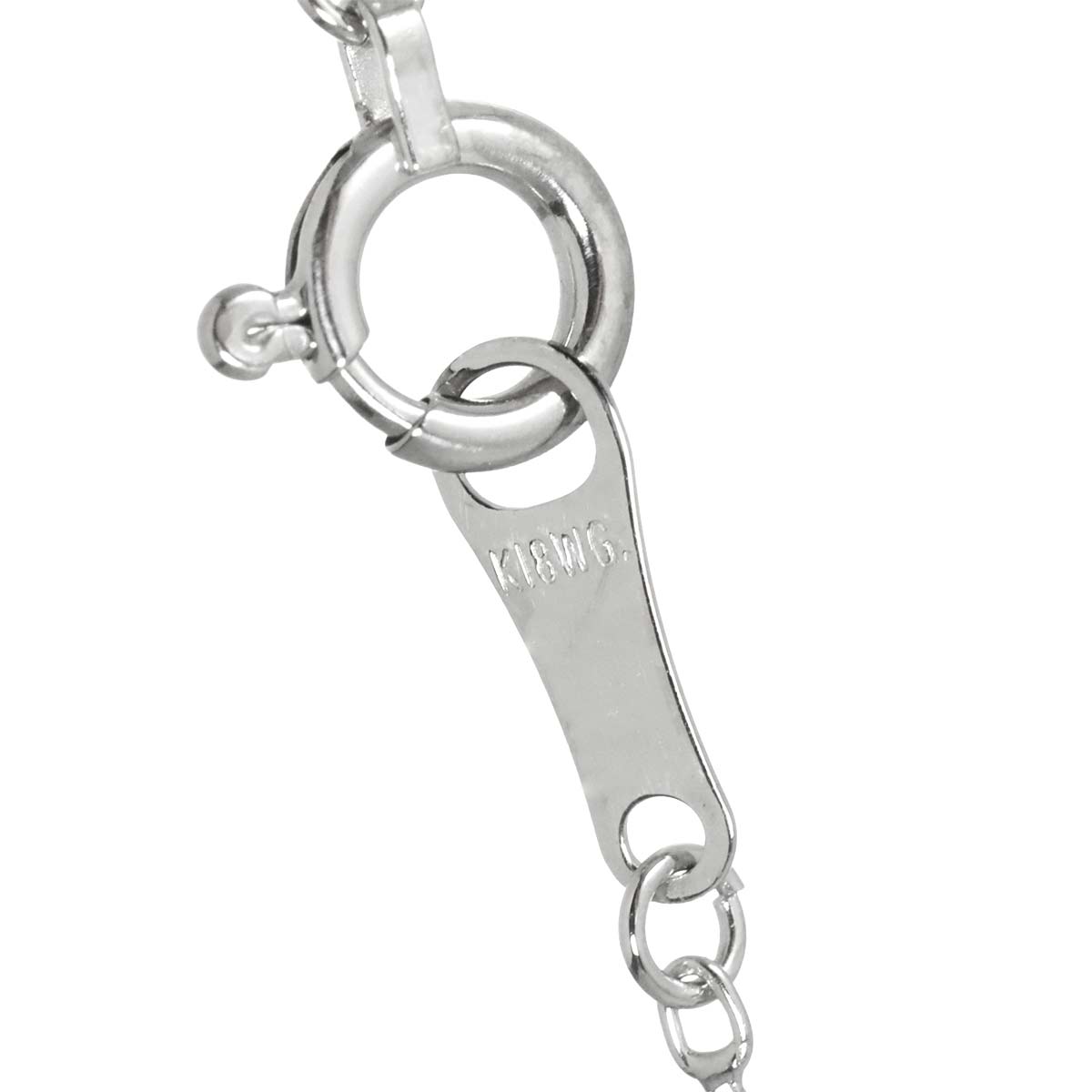 Diamond 0.373ct D/SI2 Necklace 18K K18 WG