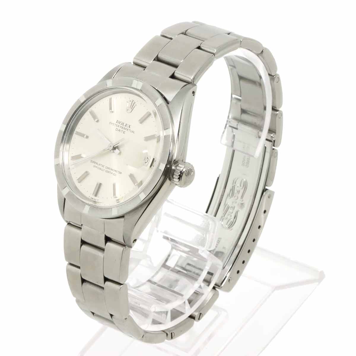 Oyster Perpetual Date 1501 Serial 2 Silver Dial Mens Watch