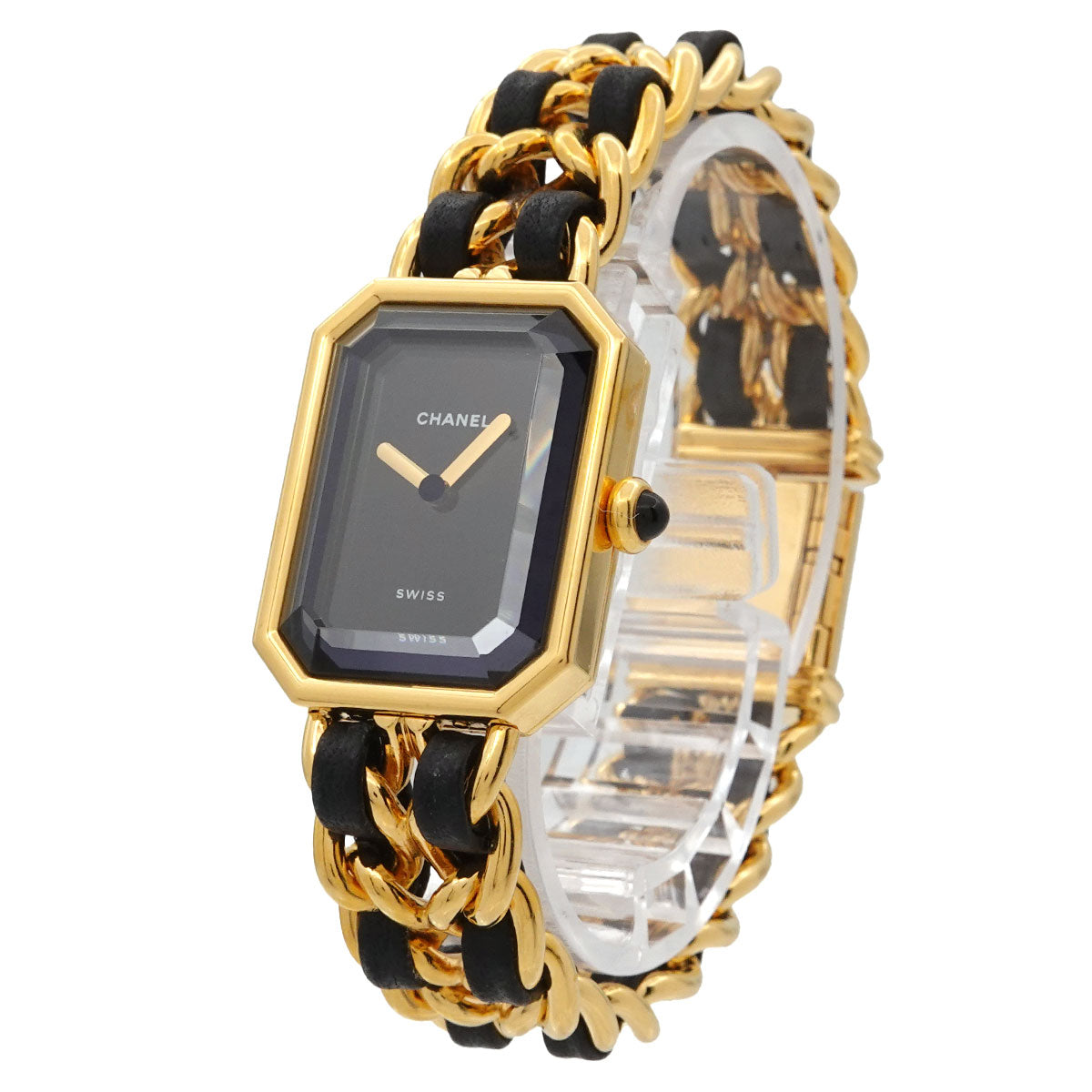 Premiere Size M H0001 Vintage Quartz Black Dial Ladies Watch