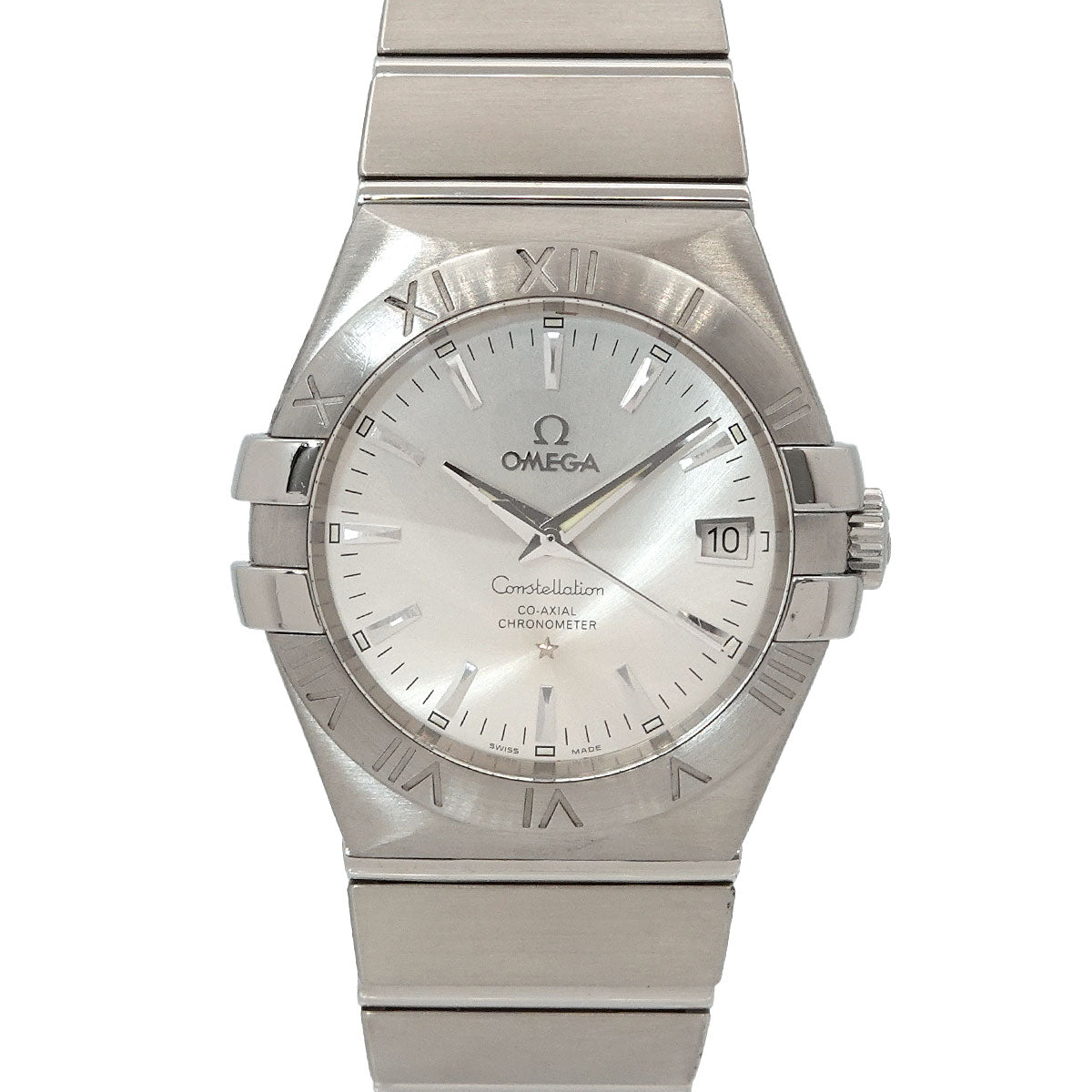Constellation 123 10 35 20 02 001 Date Silver Dial Mens Watch