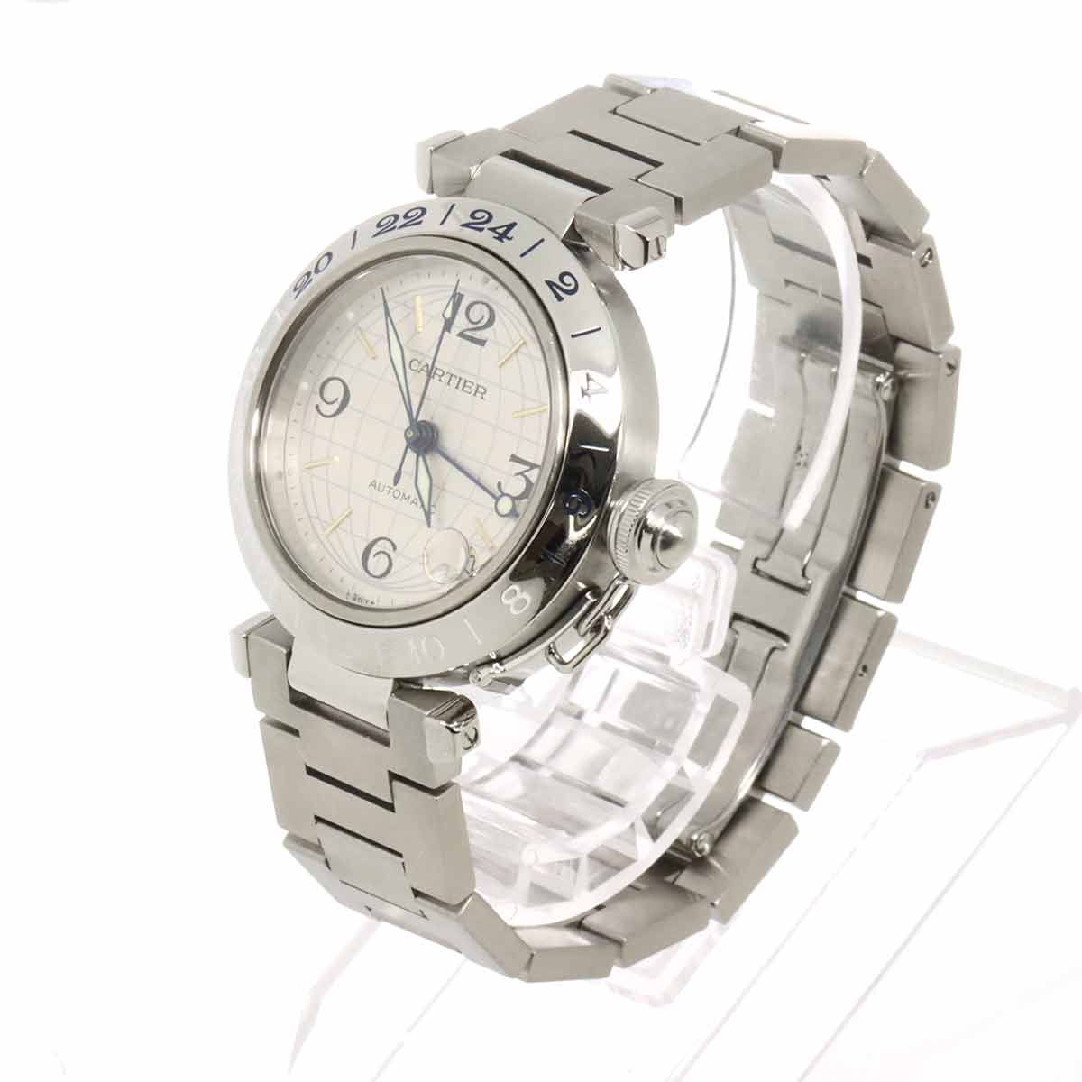 PashaC Meridian GMT W31029M7 Automatic Silver Dial Boys