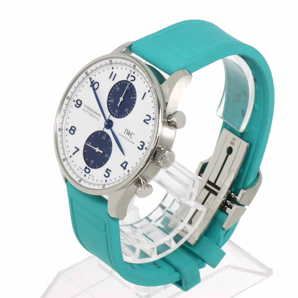 Portugieser Chronograph IW371620 Automatic White Dial Mens Watch