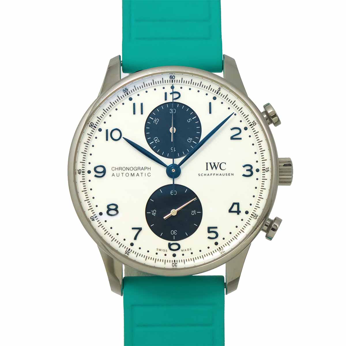 Portugieser Chronograph IW371620 Automatic White Dial Mens Watch