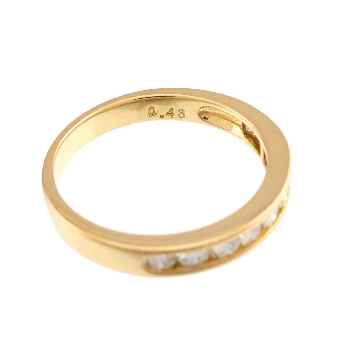 Diamond 0.46ct Ring 18K YG 750 Size6(US)