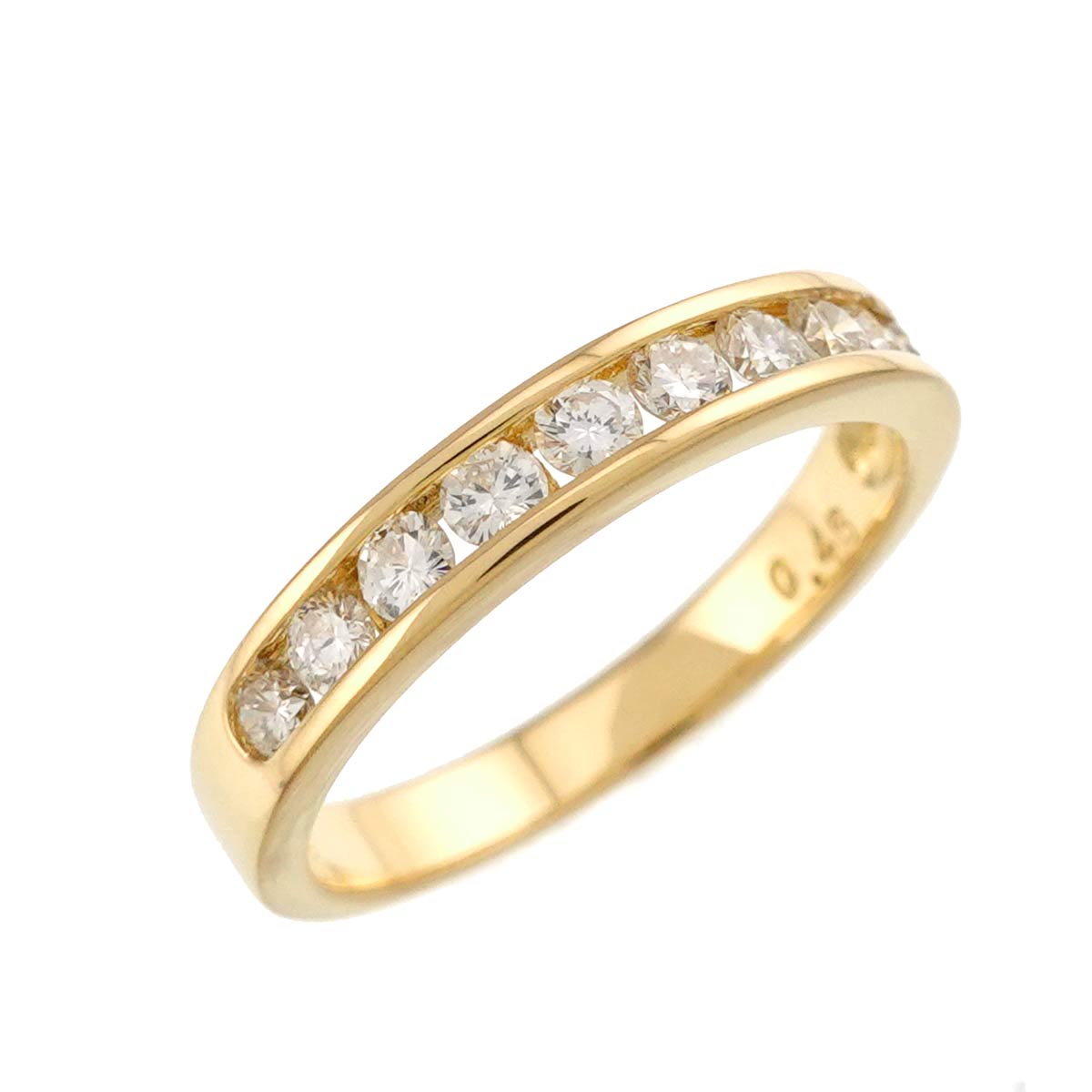 Diamond 0.46ct Ring 18K YG 750 Size6(US)