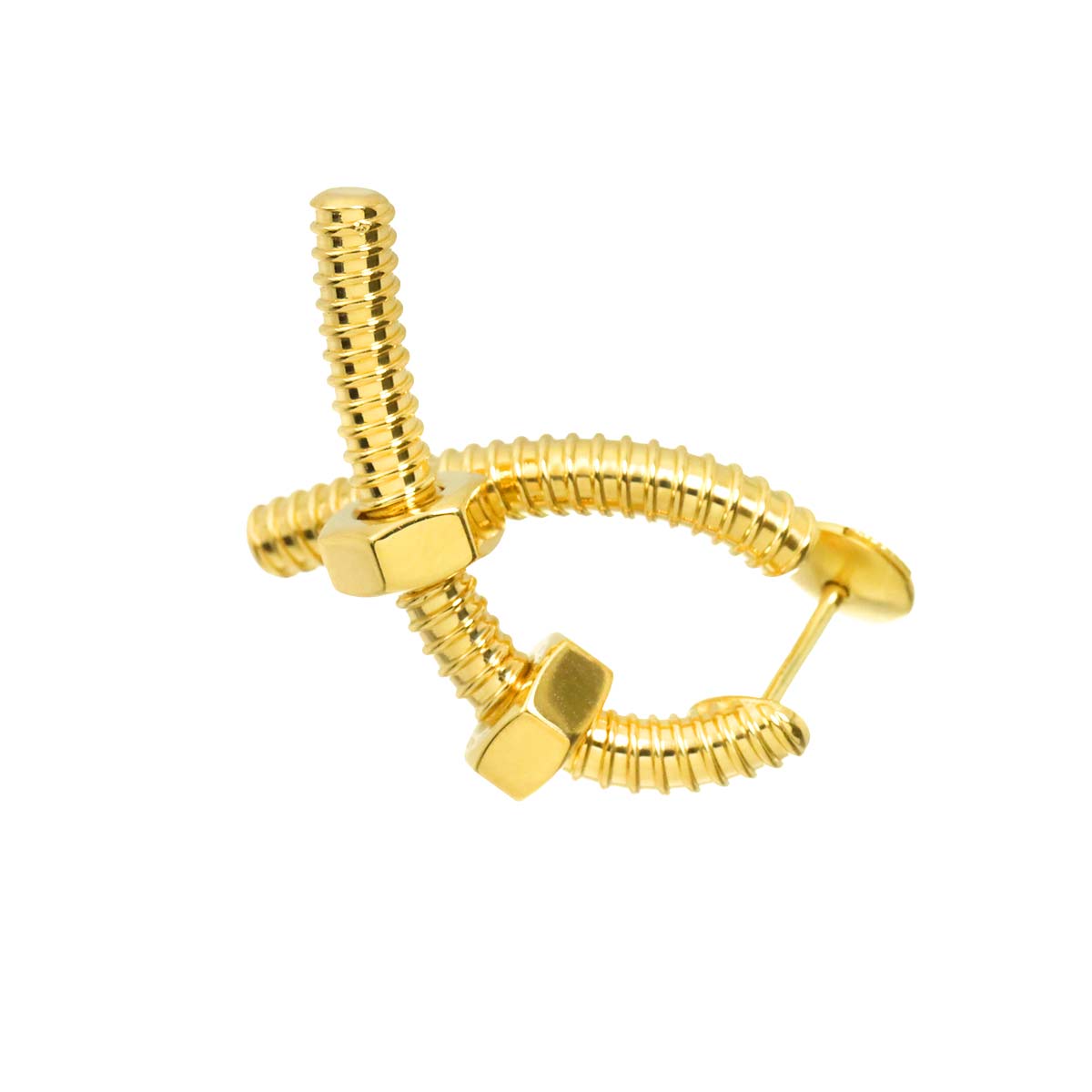 Ecrou de Single Earring Pierced 18K YG 750 for right ear