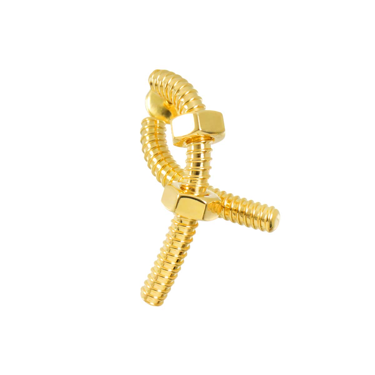 Ecrou de Single Earring Pierced 18K YG 750 for right ear