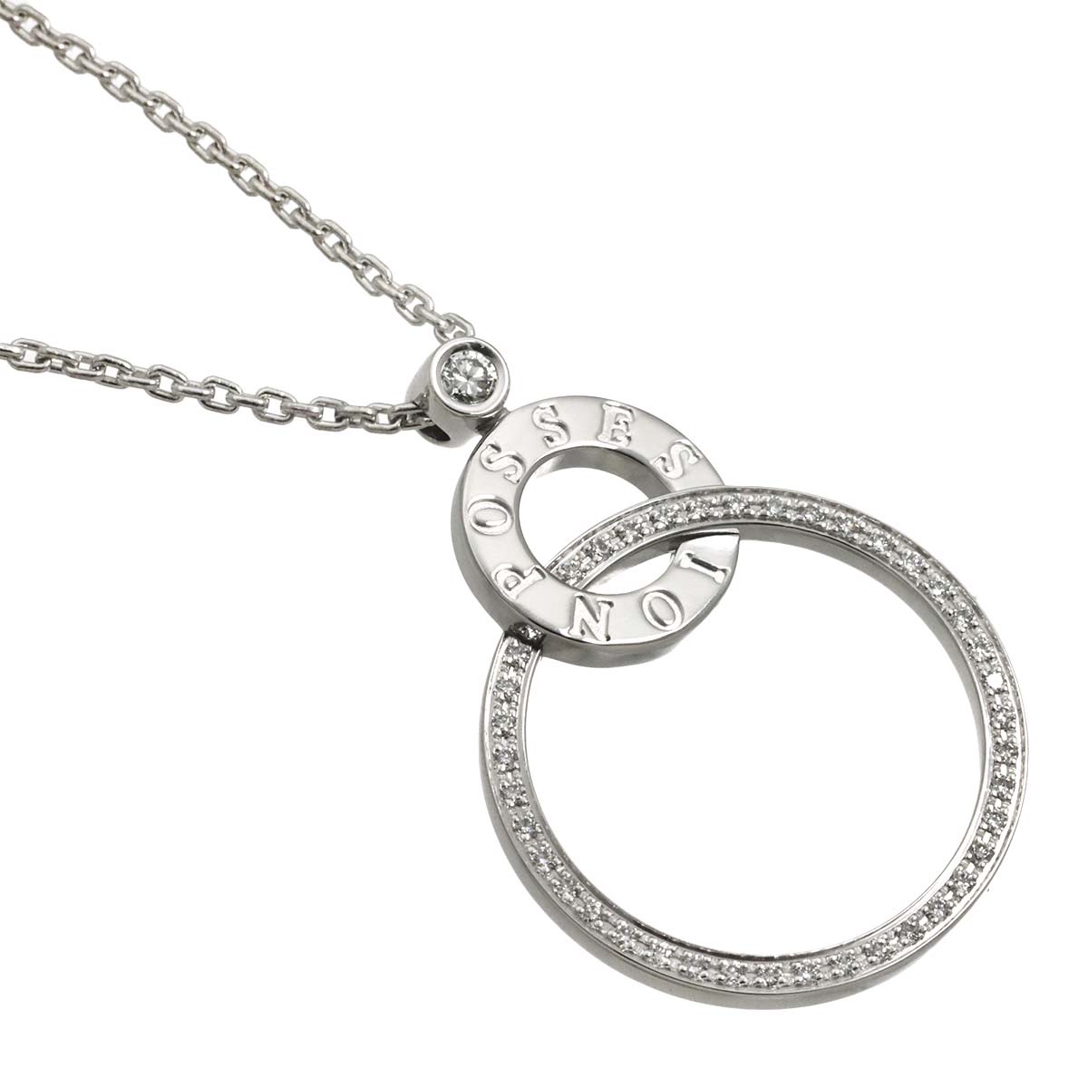 Possession Diamond Necklace 18K White Gold 750