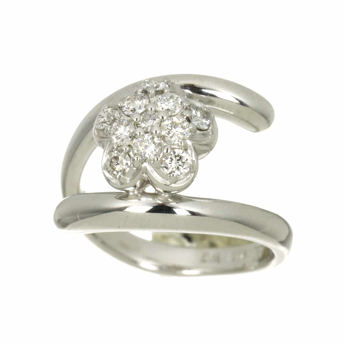 Diamond 0.30ct Ring 18K WG 750 Size2.75-3(US)