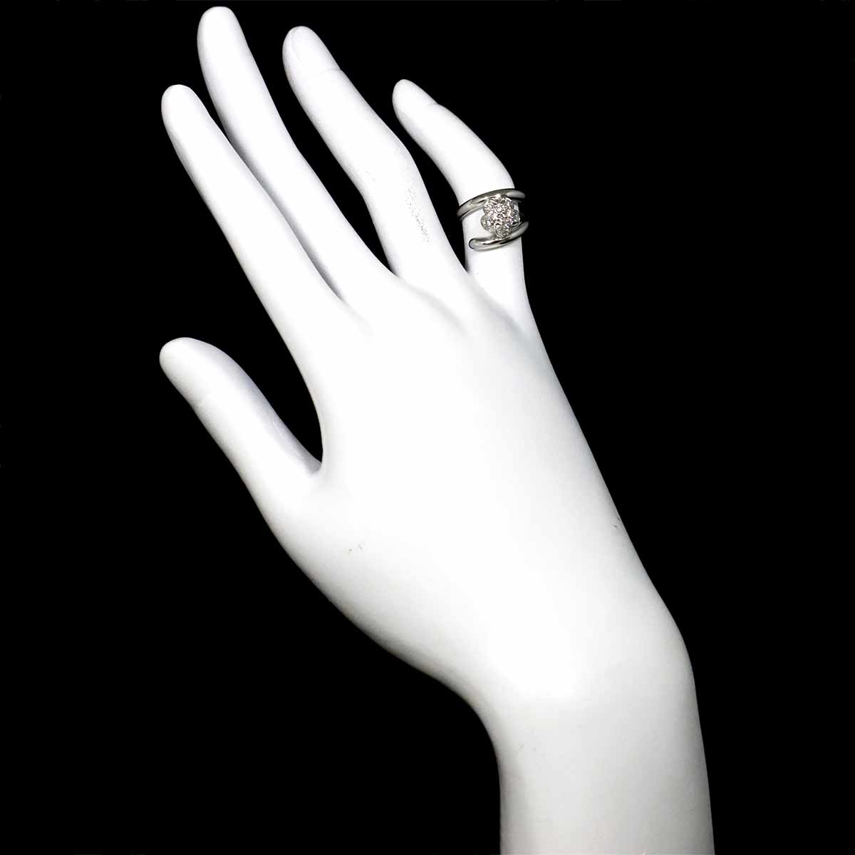 Diamond 0.30ct Ring 18K WG 750 Size2.75-3(US)