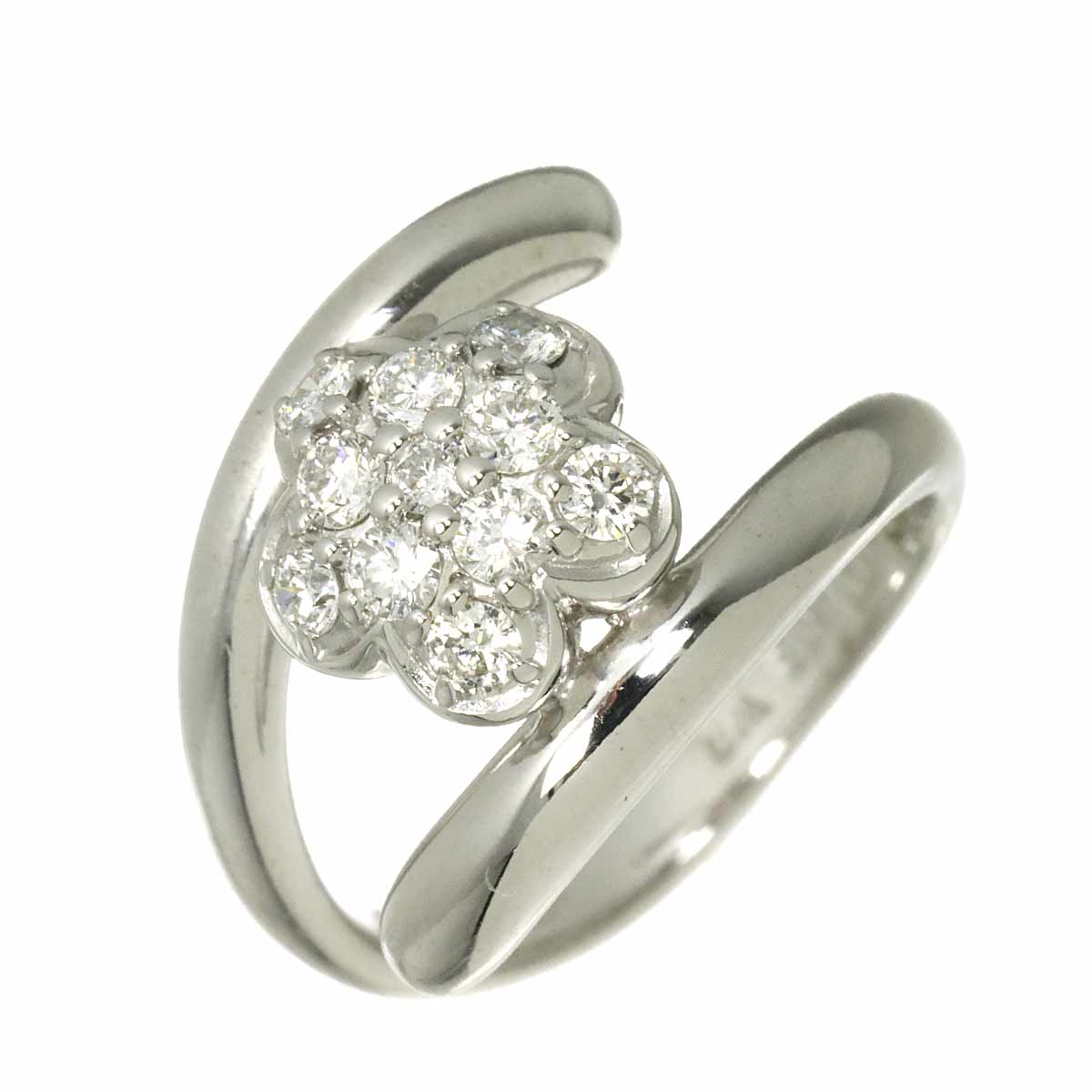 Diamond 0.30ct Ring 18K WG 750 Size2.75-3(US)
