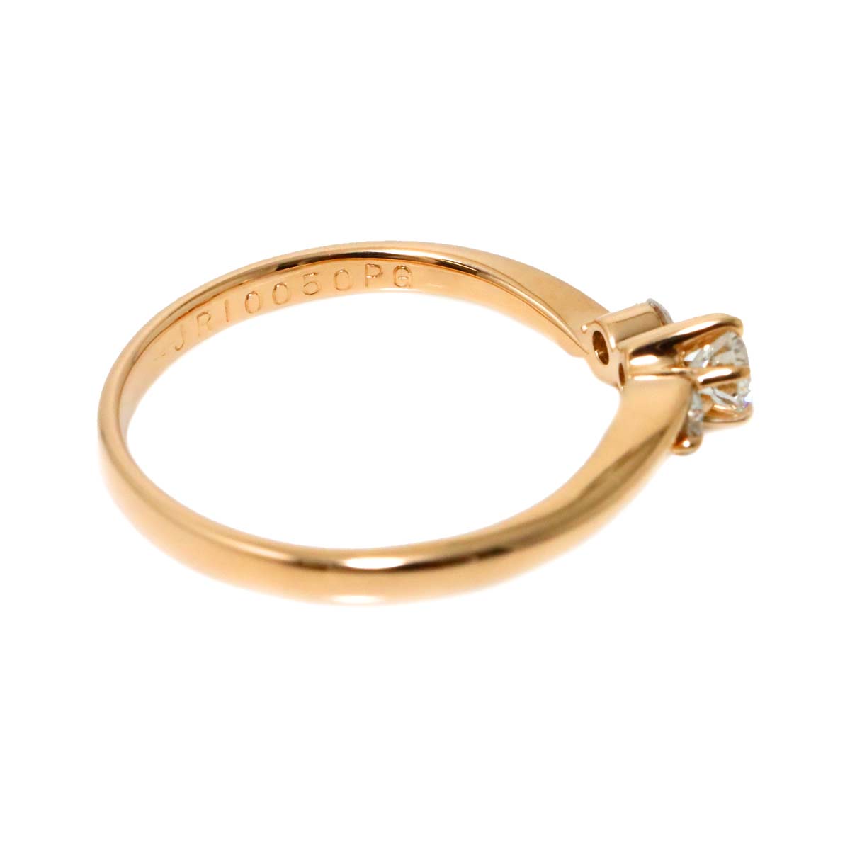 Diamond 0.15/0.08ct Ring 18K PG 750 Size6-6.25(US)