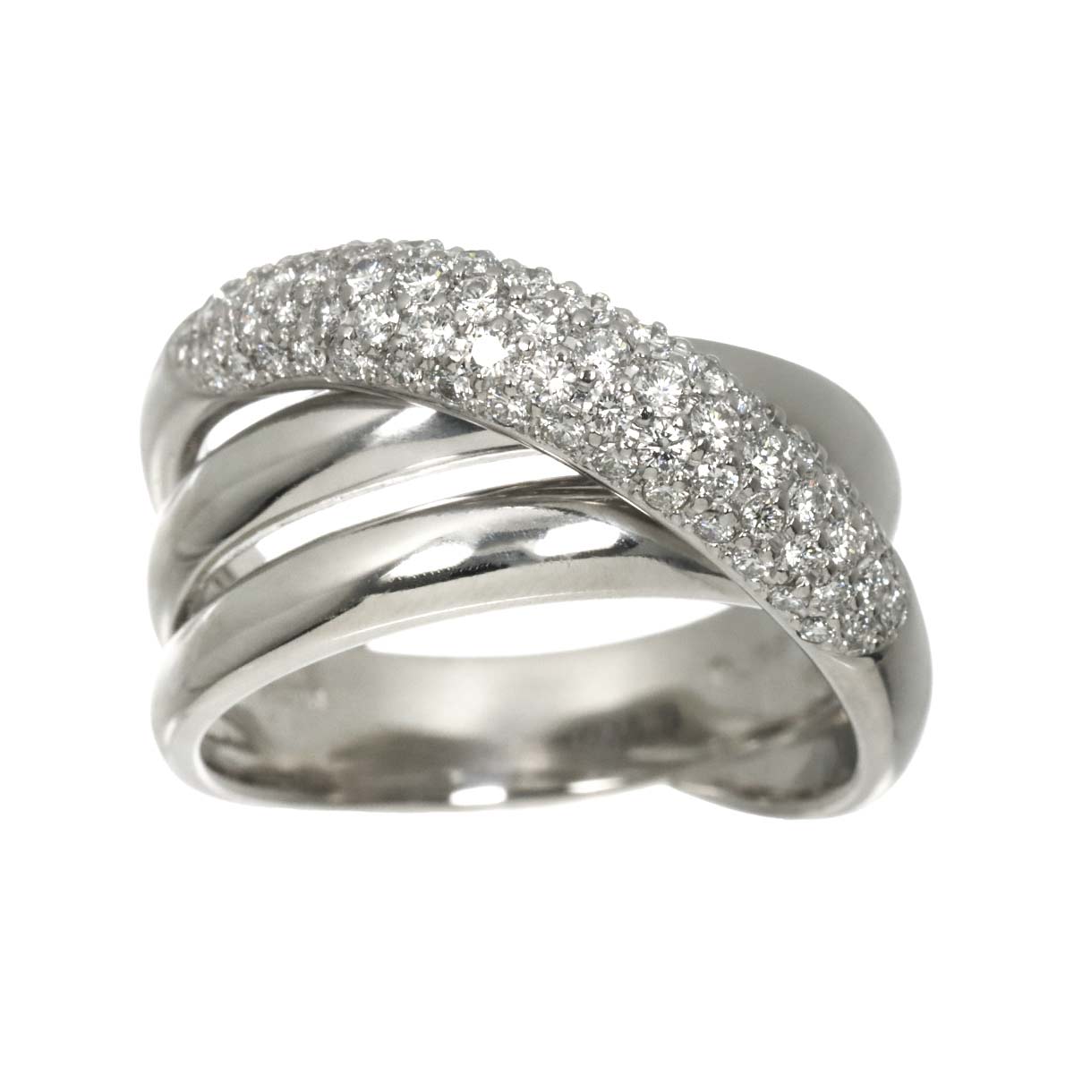 Diamond 0.83ct Ring Pt size9(US)