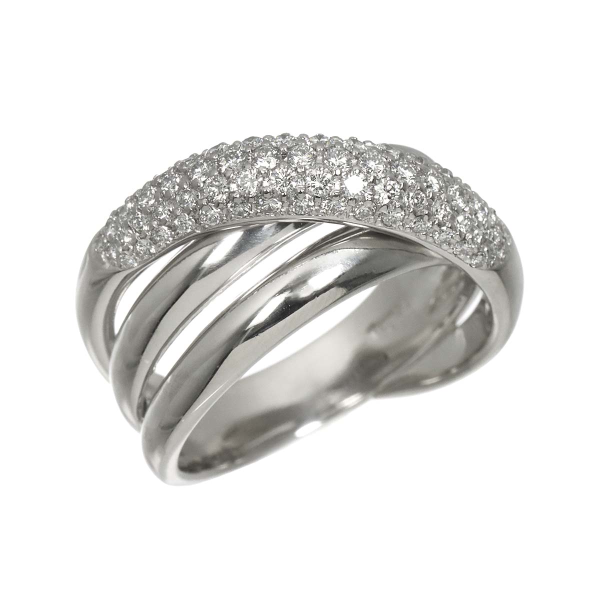 Diamond 0.83ct Ring Pt size9(US)