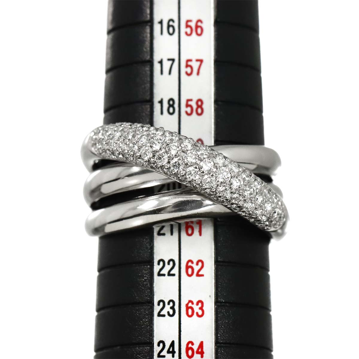 Diamond 0.83ct Ring Pt size9(US)