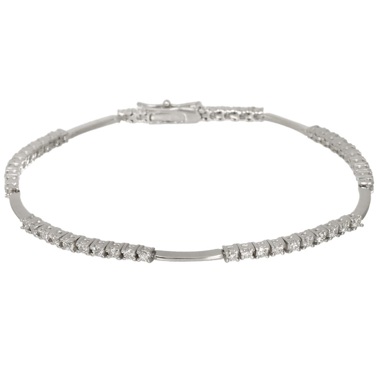 Diamond 1.50ct Bracelet 18K White Gold 750