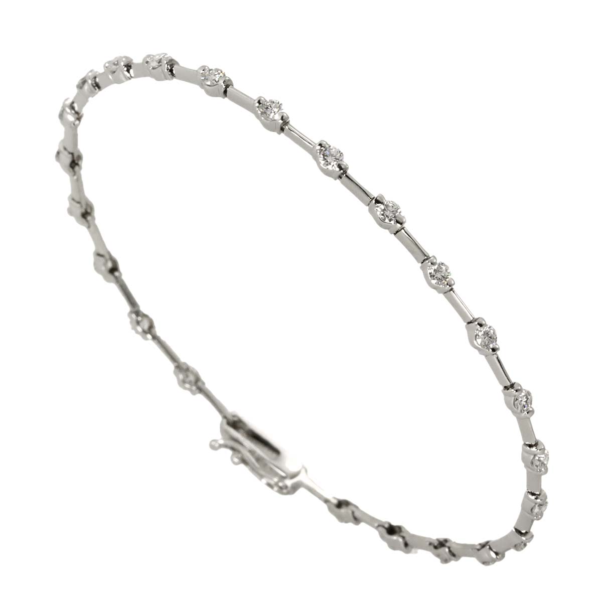 Diamond 1.25ct Bracelet 18K White Gold 750