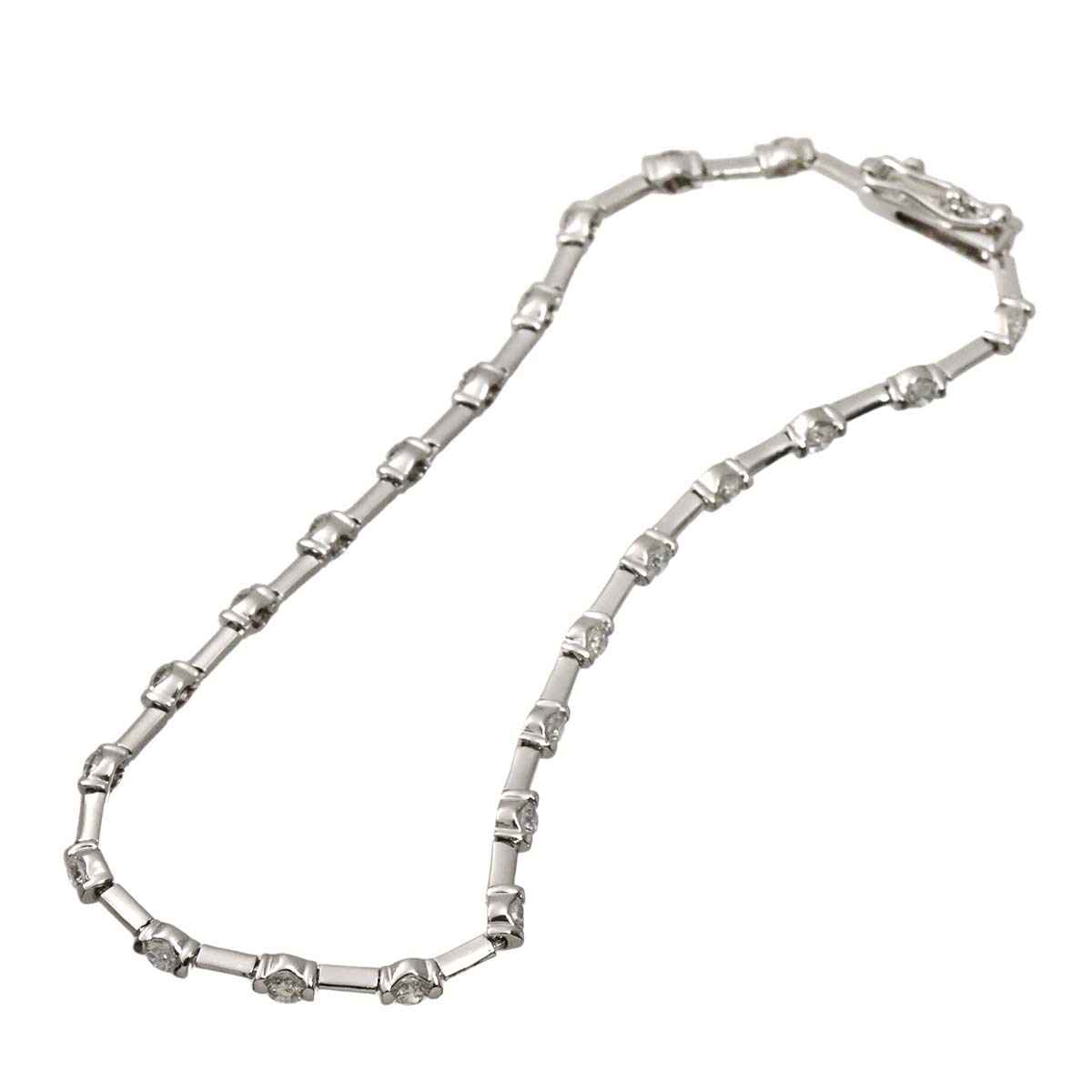 Diamond 1.25ct Bracelet 18K White Gold 750