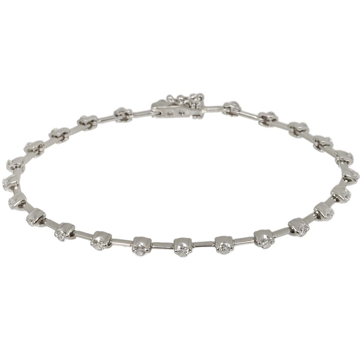 Diamond 1.25ct Bracelet 18K White Gold 750