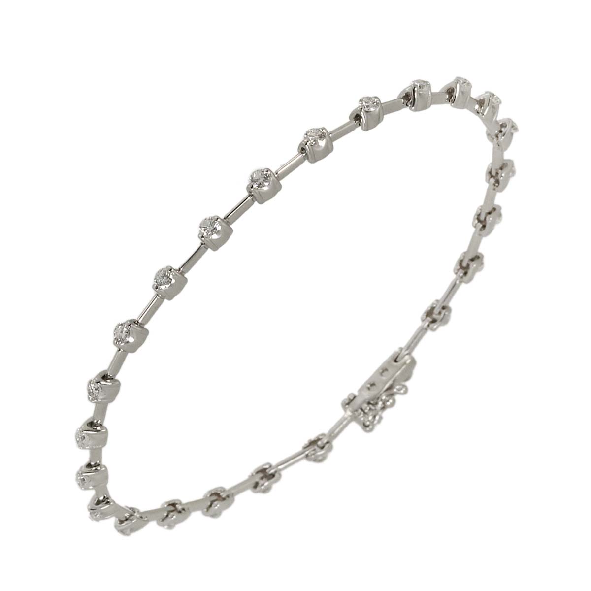Diamond 1.25ct Bracelet 18K White Gold 750