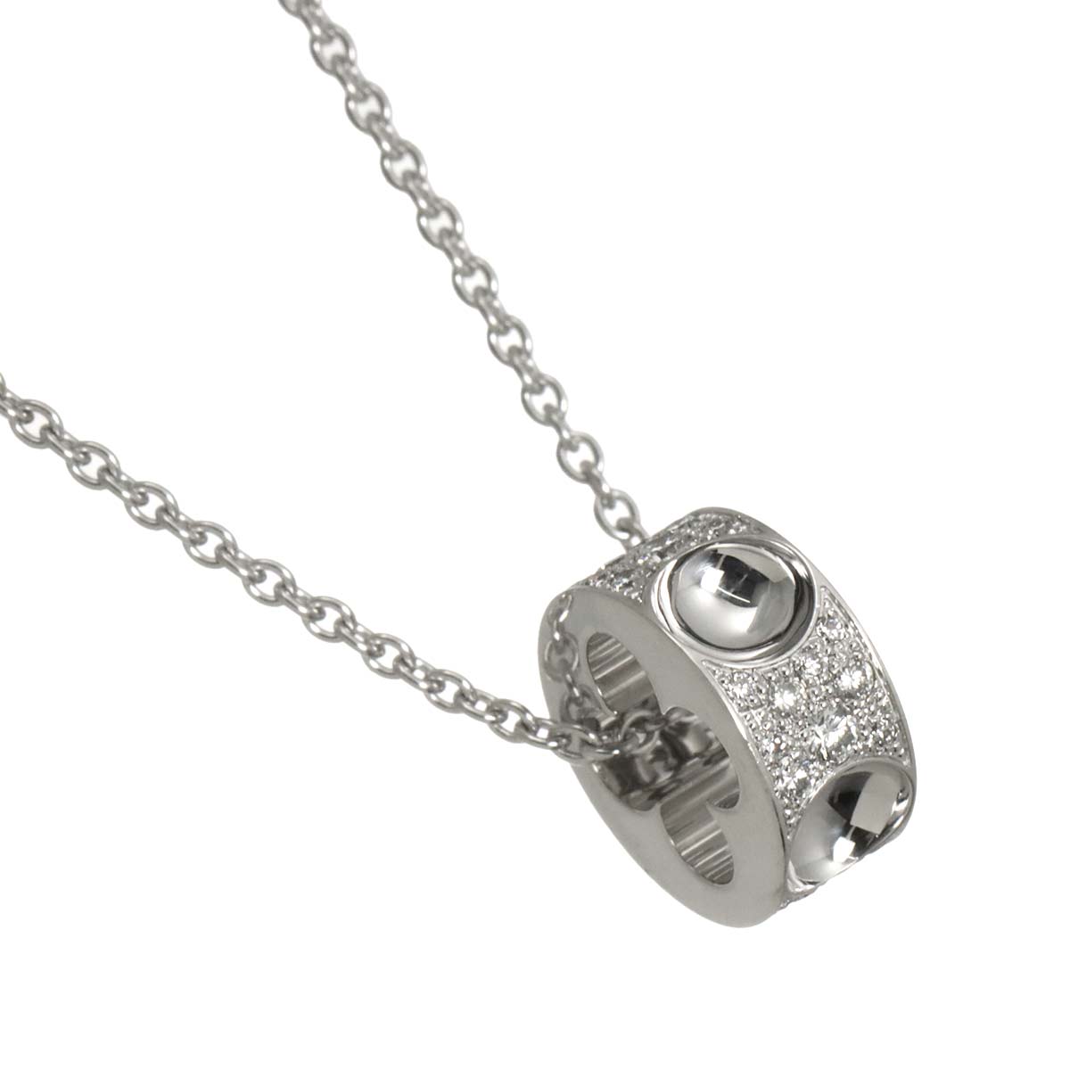 Pendentif Diamond Necklace 18K WG 750
