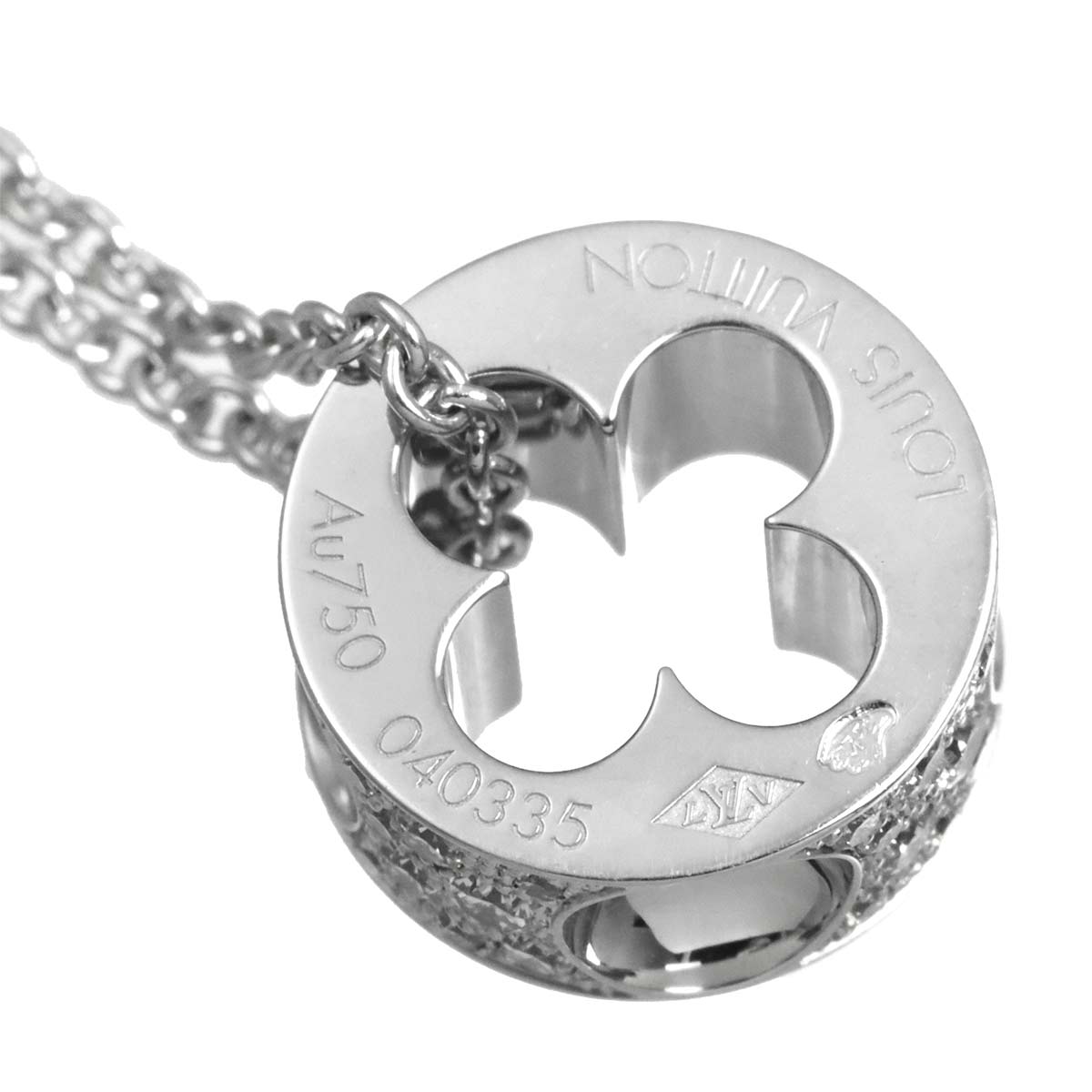 Pendentif Diamond Necklace 18K WG 750