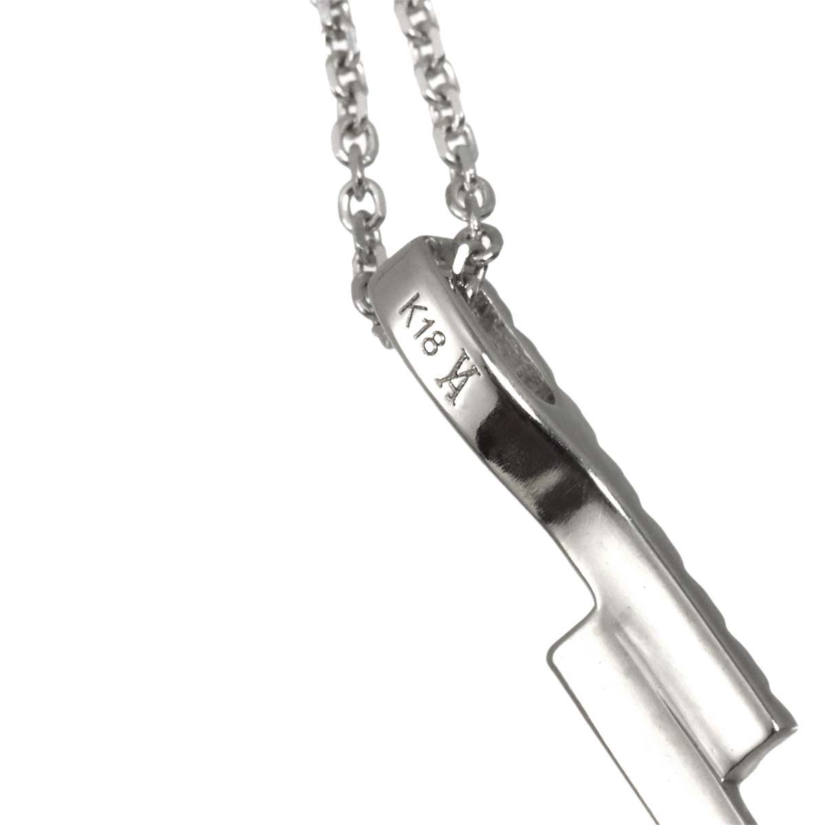 Diamond Necklace 18K WG 750